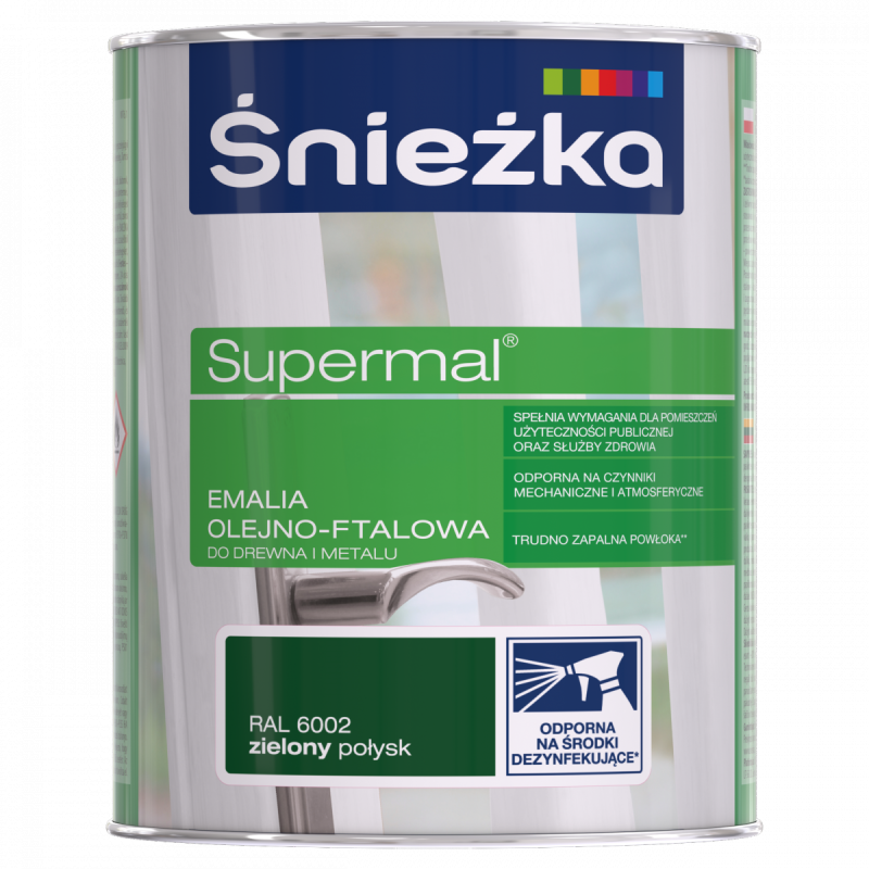 Emalia ft.Supermal Śnieżka 0,8L  zielona  6002